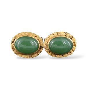✧ Nephrite cufflinks (vintage)